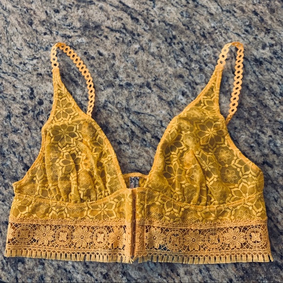 Free People Other - Free People Ella Soft Lace longline bralette S